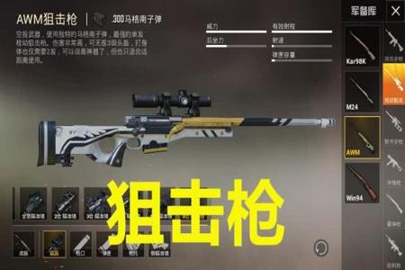 和平精英awm 狙击枪变成步枪挂(和平精英awm狙击枪升级)